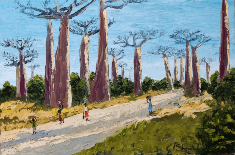 Baobab Alley Painting